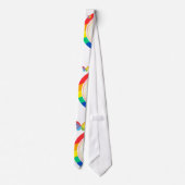 Regenboog Vlinder LGBTQ+ Pride Knop Stropdas (Achterkant)