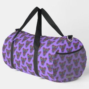 Regenboog Vlinder (lichtpaars) - Duffel Tas