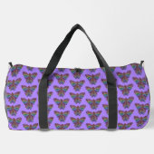 Regenboog Vlinder (lichtpaars) - Duffel Tas (Achterkant)
