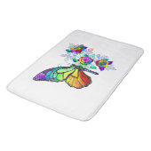 Regenboog vlinder Monarch Badmat (Gekanteld)
