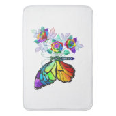 Regenboog vlinder Monarch Badmat (Voorkant Verticaal)