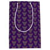 Regenboog Vlinder (paars) - Cadeautas (Voorkant)