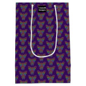 Regenboog Vlinder (paars) - Cadeautas (Achterkant)