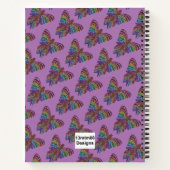 Regenboog Vlinder (paars) - Notitieboek (Achterkant)
