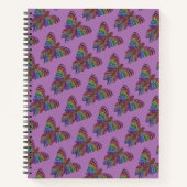 Regenboog Vlinder (paars) - Notitieboek (Voorkant)
