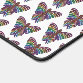 Regenboog Vlinder (patroon wit) - Bureaumat (Hoek)