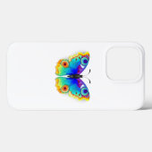 Regenboog Vlinder Pauwenoog Case-Mate iPhone Case (Achterkant (horizontaal))