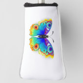Regenboog Vlinder Pauwenoog Golfheadcover (Draai 90)