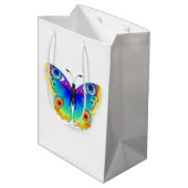 Regenboog Vlinder Pauwenoog Medium Cadeauzakje (Achterkant Gekanteld)
