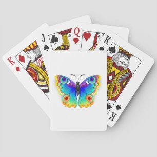 Regenboog Vlinder Pauwenoog Pokerkaarten