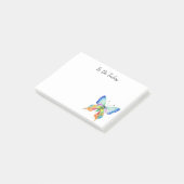 Regenboog Vlinder Persoonlijke Post-it Briefjes Post-it® Notes (Schuin)