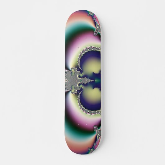 Regenboog Vlinder Skateboard (Voorkant)
