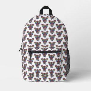 Regenboog Vlinder (wit) - Rugzak