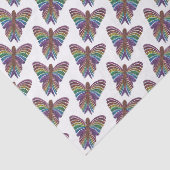 Regenboog Vlinder (wit) - Tissue Papier (Detail)