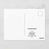 Regenboog Vlinder (witte enkele) - Postkaart (Achterkant)