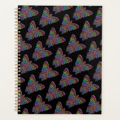 Regenboog Vlinder (zwart) - Planner (Voorkant)