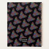 Regenboog Vlinder (zwart) - Planner (Achterkant)