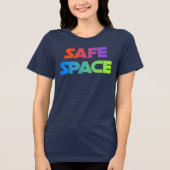 Regenboog Vlucht Tee Tri-Blend Shirt (Voorkant)