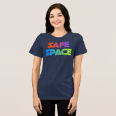 Regenboog Vlucht Tee Tri-Blend Shirt (Voorkant volledig)