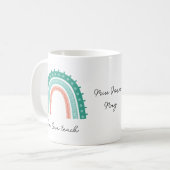 regenboog voegt uw eigen mok van de citaatkoffie t (Voorkant links)