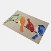 Regenboog Vogel Deurmat | Vogel Deurmat Gift (Schuin)