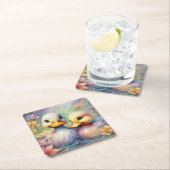 Regenboog Vogels Eend 1 Kartonnen Onderzetters (Insitu)