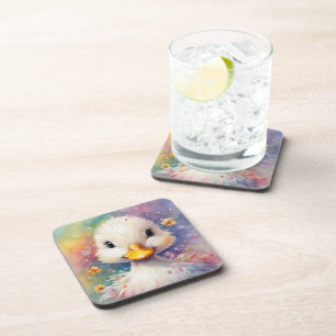 Regenboog Vogels Eend 3 Bier Onderzetter