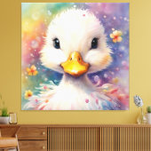 Regenboog Vogels Eend 3 Canvas Afdruk (Insitu (Woonkamer))