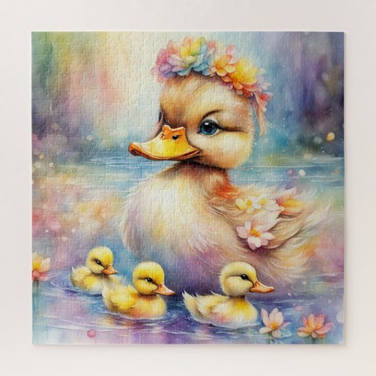 Regenboog Vogels Eend 5 Legpuzzel (Verticaal)