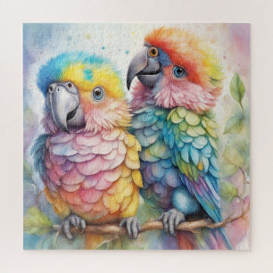 Regenboog Vogels Papegaaien 1 Legpuzzel