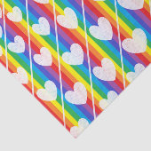 Regenboog, vol hart, weefselpapier tissuepapier (Detail)
