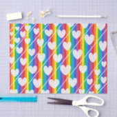 Regenboog, vol hart, weefselpapier tissuepapier (Craft)