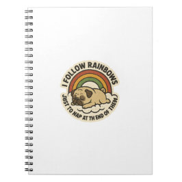 Regenboog Volger Pug St.Patrick's Dag Notitieboek