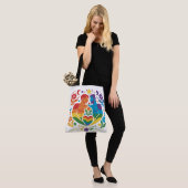 Regenboog Volkskunst Pride Tuin Tote Bag (Op model)