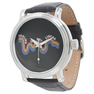 Regenboog voor bewustzijn van geestelijke gezondhe horloge