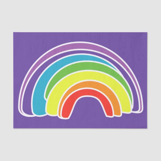 Regenboog voor Decoupage op Tissuepapier (Voorkant)