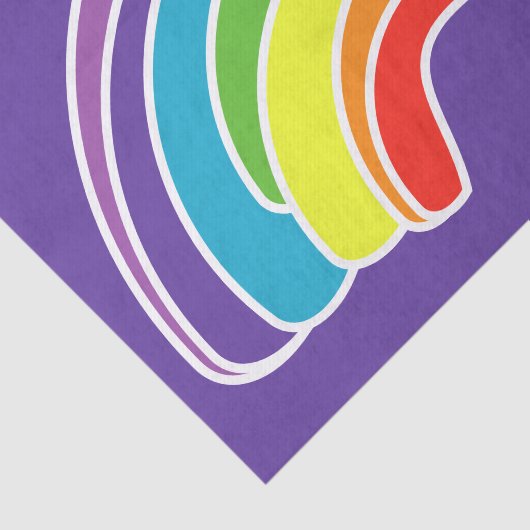 Regenboog voor Decoupage op Tissuepapier (Detail)