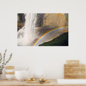 Regenboog voor waterval poster (Keuken)