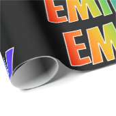 Regenboog voornaam "EMILY"; Leuk & Kleurrijk Cadeaupapier (Rol Hoek)