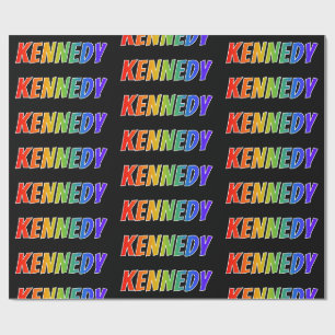 Regenboog Voornaam "KENNEDY"; Leuk & Kleurrijk Cadeaupapier