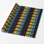Regenboog Voornaam "MAX"; Leuk & Kleurrijk Cadeaupapier (Uitgerold)