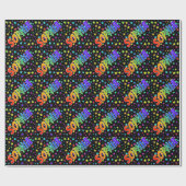 Regenboog voornaam "SOPHIA" + sterren Cadeaupapier (Vlak)