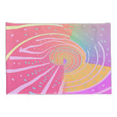 Regenboog Vortex Draaikolk Kussensloop (Achterkant-Rechts)