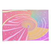 Regenboog Vortex Draaikolk Kussensloop (Voorkant-Rechts)