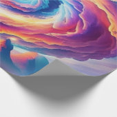 Regenboog Vortex Kleurrijke Tornado Cadeaupapier (Hoek)