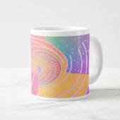 Regenboog Vortex Werveling Grote Koffiekop (Voorkant rechts)