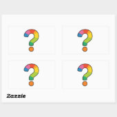 Regenboog Vraagteken Sticker | Leuke Fun Decal (Vel)