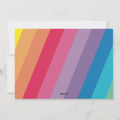 Regenboog Vrede Kleurrijke Vakantie Foto Kaart (Achterkant)