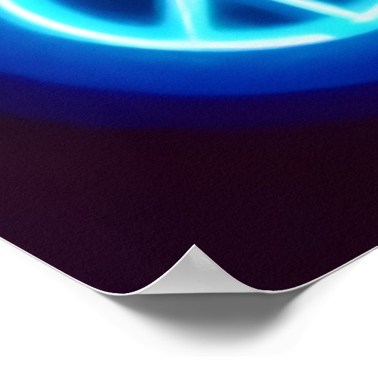 Regenboog Vrede Symbool Kunst Poster (Hoek)