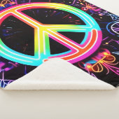 Regenboog Vrede Symbool Kunst Sherpa Deken (3/4)